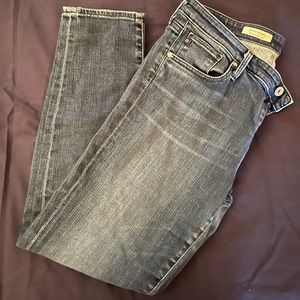Size 32R AG jeans.  The Stevie ankle.  Excellent condition. Slim straight ankle.